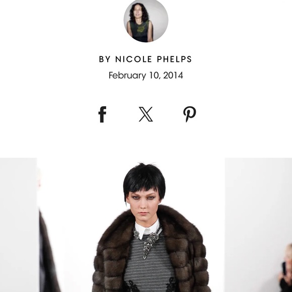 Oscar de la Renta virgin wool top.. look 1 of Fall 2014 collection - Picture 5 of 6